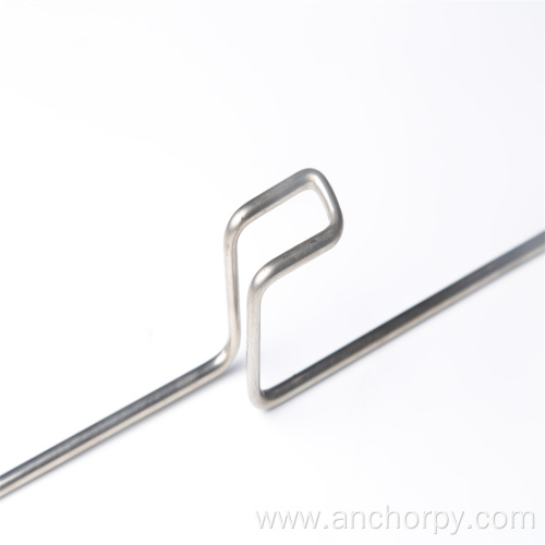 Heat-resistant furnace anchors for lining furnaces